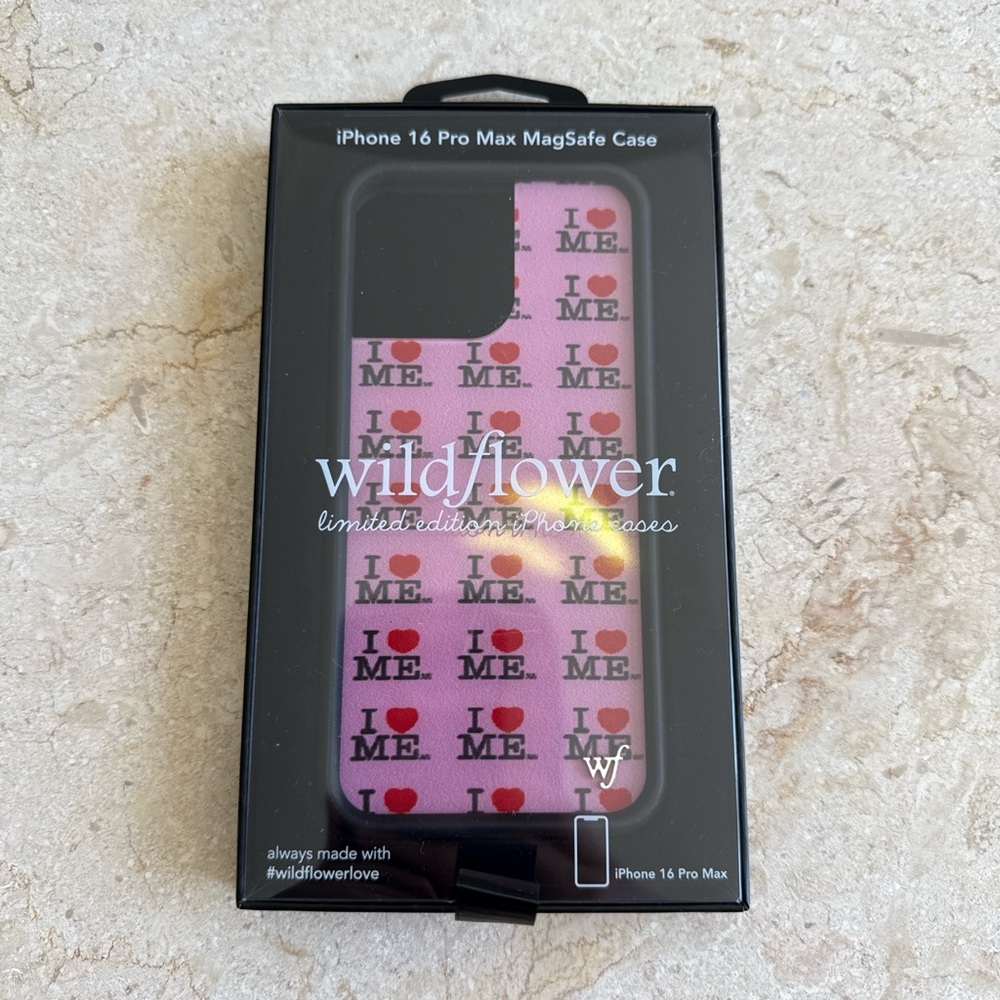 Wildflowers iPhone 16 Pro Max Case - Pink and Red